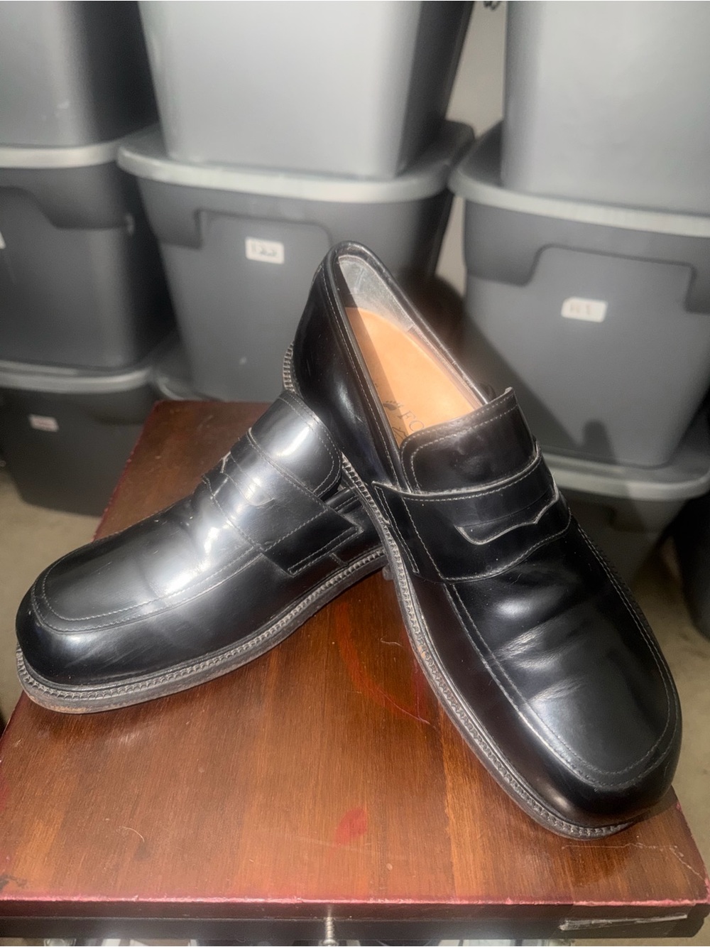 Birkenstock MEN Black SZ 8(41)Leather Slip-On Dress Loafers(127)